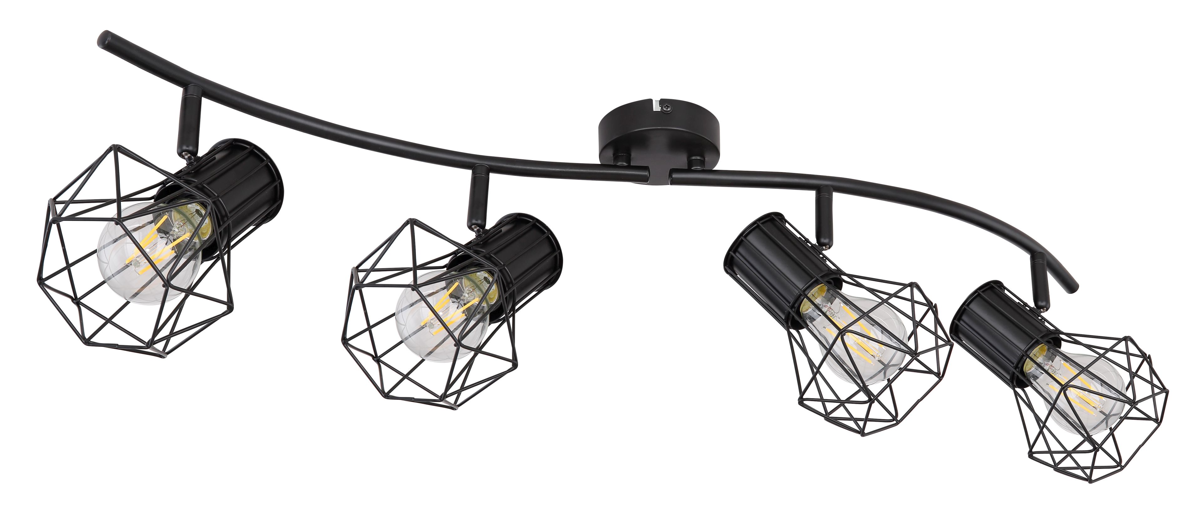 Decken-Strahler Priska, 4-flg., 22,5 x 80 x 19 cm