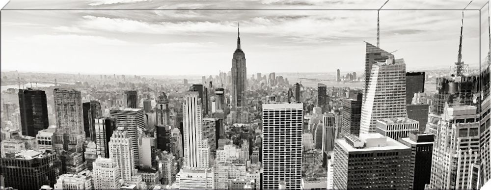 New York B&W - 80x30cm