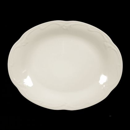 uni 00007 Rubin cream - Servierplatte, 24,4 x 31,4 x 3,1 cm - Porzellan, 7 Cream