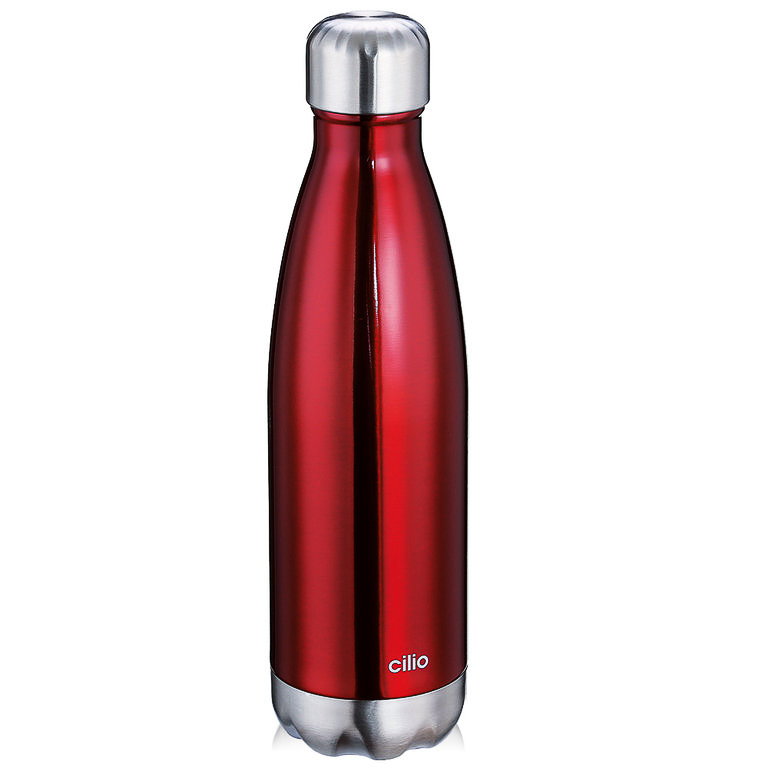 Isoliertrinkflasche in Edelstahl, Rot - 9,5x34,5x9,5 (BxHxT in cm) Isoliertrinkflasche in Edelstahl, Rot - 9,5x34,5x9,5 (BxHxT in cm)