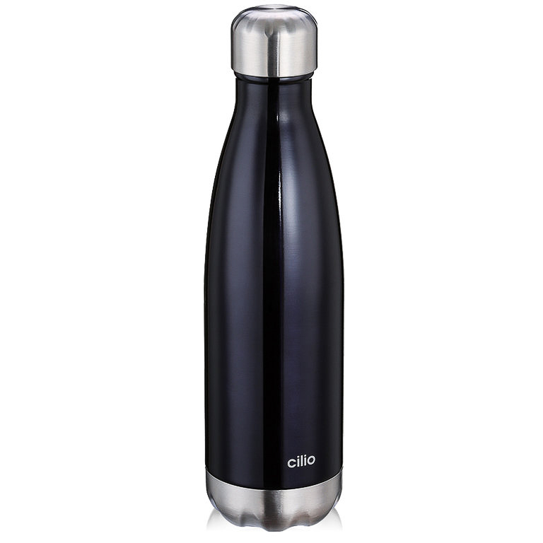 Isoliertrinkflasche in Edelstahl lackiert, Schwarz - 27x26x53,5 (BxHxL in cm) Isoliertrinkflasche in Edelstahl lackiert, Schwarz - 27x26x53,5 (BxHxL in cm)