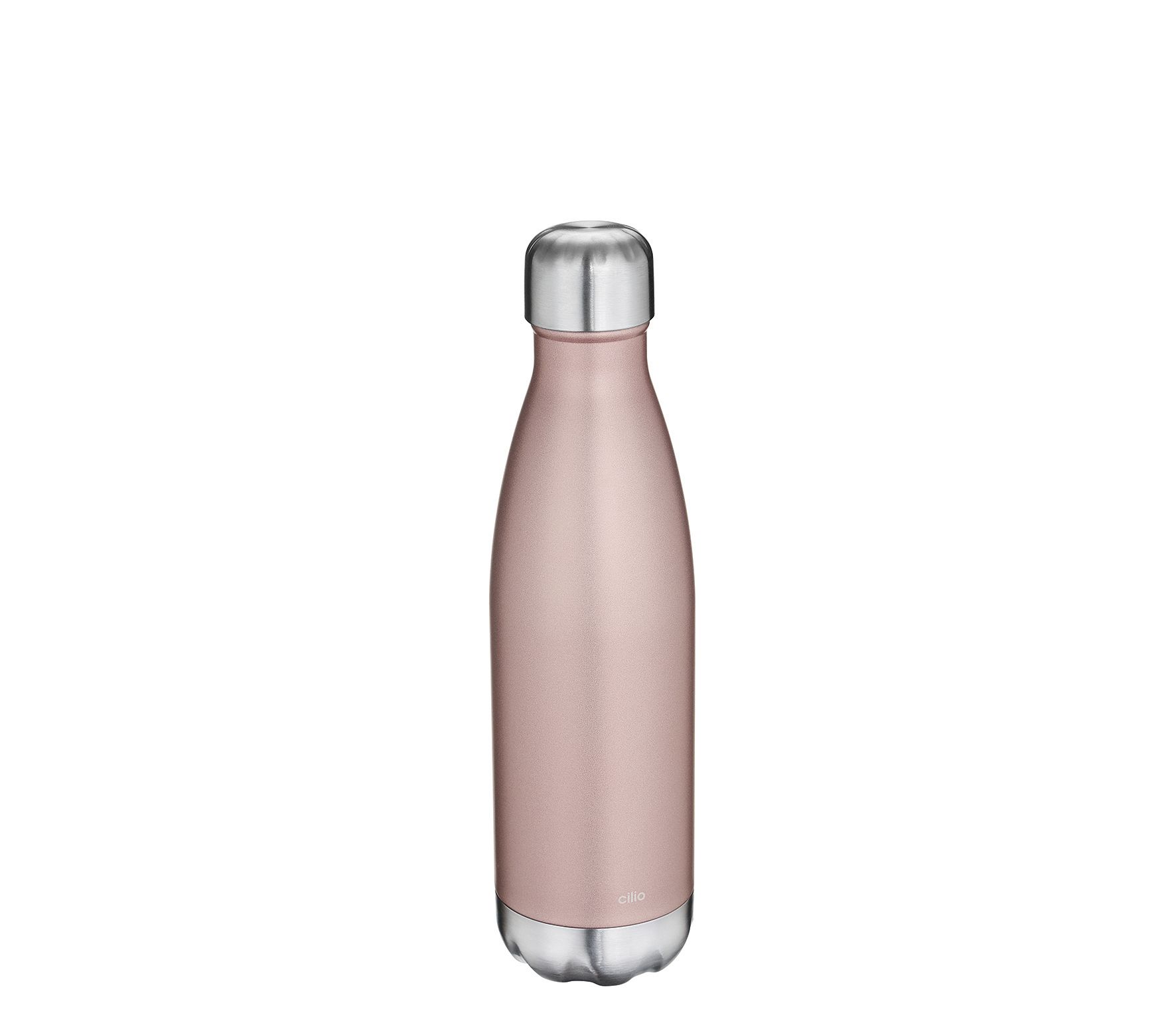 CILIO Isoliertrinkflasche ELEGANTE 500 ml roségold Isoliertrinkflasche in Edelstahl lackiert, Rosegold - 8x28x8 (BxHxL in cm)