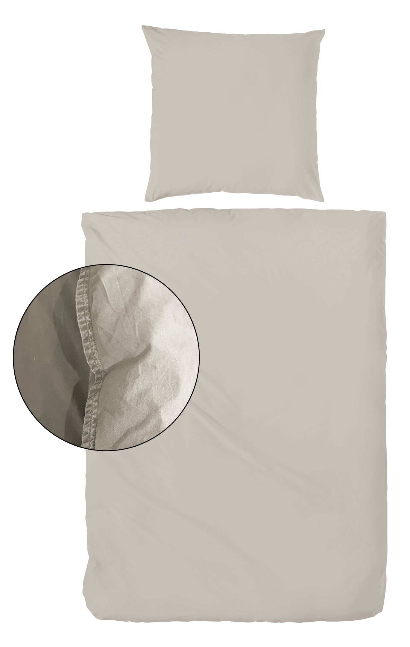 Renforce-Bettwäsche Stonewashed, leinen