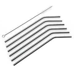 Trinkhalme in Silber - 0x0x22,5 (BxHxL in cm) Trinkhalme in Silber - 0x0x22,5 (BxHxL in cm)