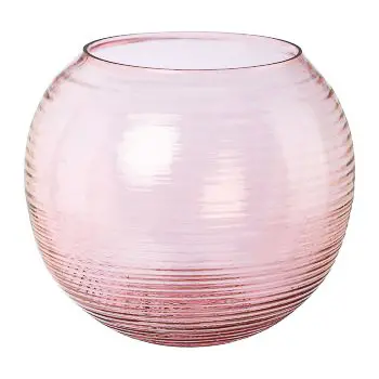 Glas Teelicht in Rosa - 13 (H in cm)