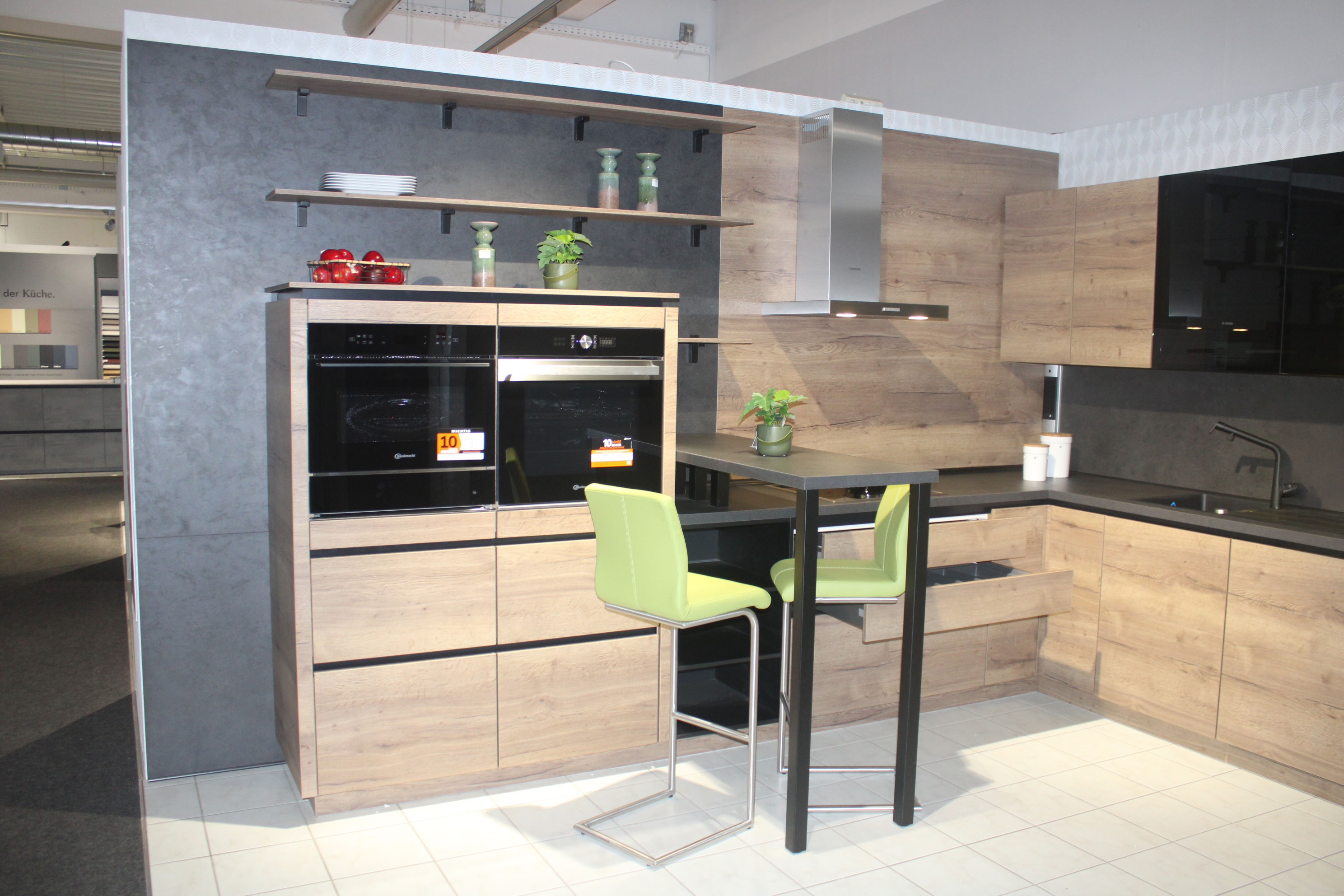 Musterküche, Structura, Eiche Havanna NB