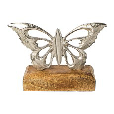 Schmetterling in Silber - 15x10x5 (BxHxT in cm)