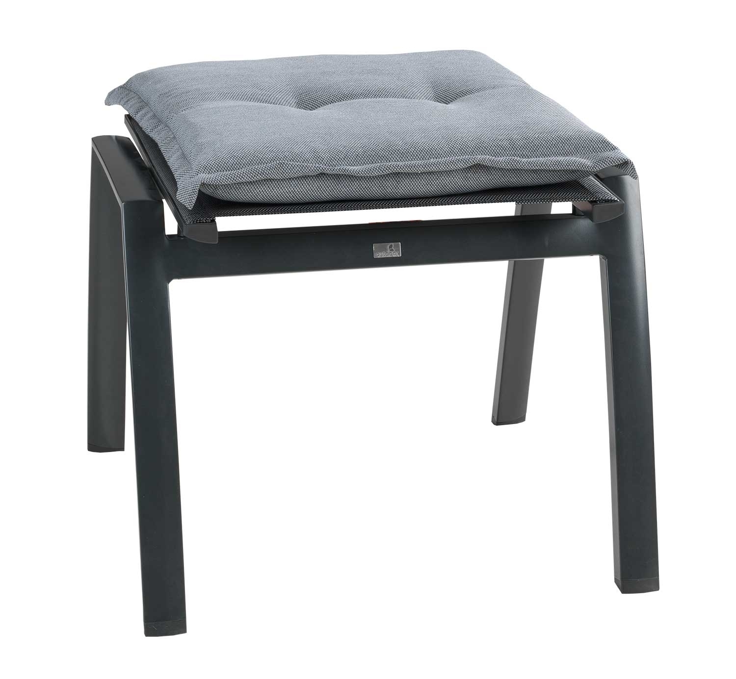 GO-DE Hockerauflage 50x50 - hellgrau