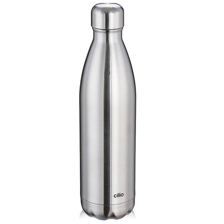 Isoliertrinkflasche in Edelstahl, Silber - 9,5x34,5x9,5 (BxHxT in cm) Isoliertrinkflasche in Edelstahl, Silber - 9,5x34,5x9,5 (BxHxT in cm)
