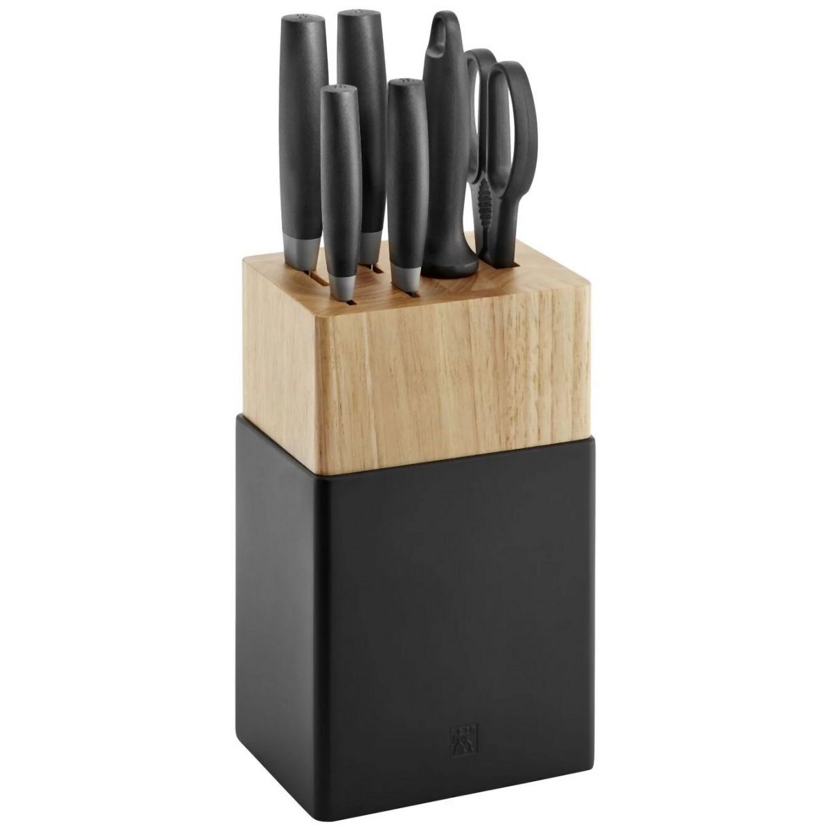 ZWILLING Now S Messerblockset 7-tlg, Schwarz 